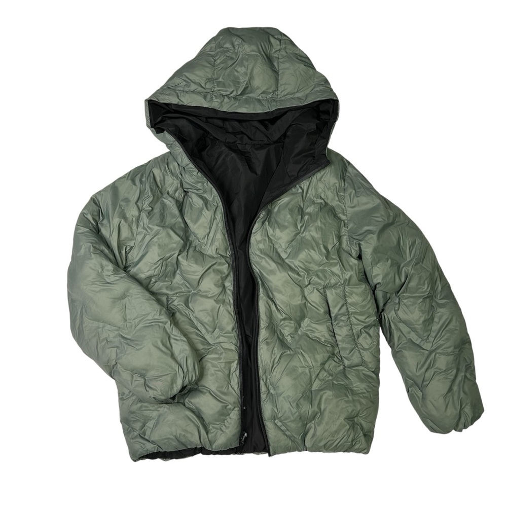Zara Kids Olive Puffer Jacket Reversible